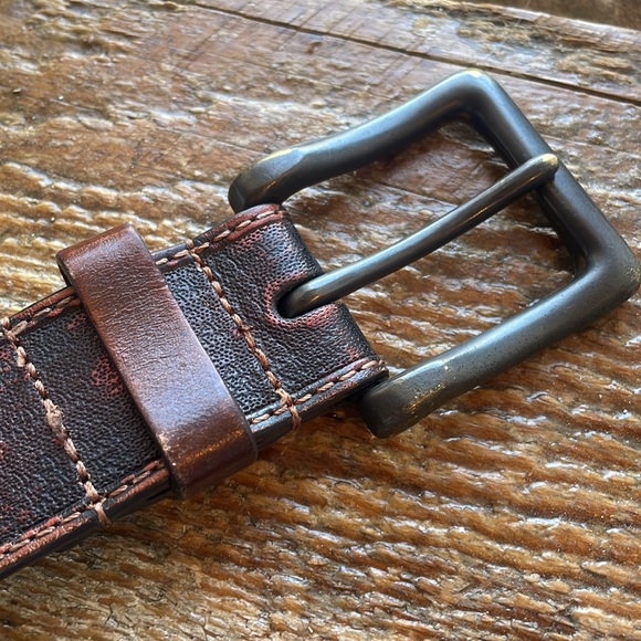 Harley-Davidson Cowhide Leather 2016 Belt Size 42 - Picture 10 of 11